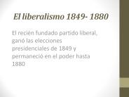 El liberalismo 1849- 1880