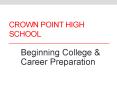 Crown Point High School PowerPoint PPT Presentation