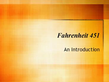 Fahrenheit 451