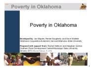 Poverty in Oklahoma