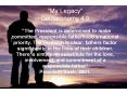 "My Legacy" Deuteronomy 4:9  PowerPoint PPT Presentation