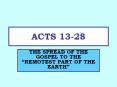 ACTS 13-28 PowerPoint PPT Presentation