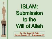 Islam-Submission to Allah