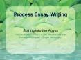 Process Essay Writing PowerPoint PPT Presentation