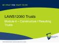 LAWS12060 Trusts