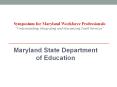 Maryland State Department of Education PowerPoint PPT Presentation