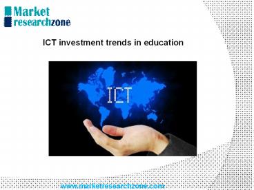 ICT investment trends in education