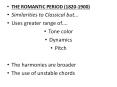 THE ROMANTIC PERIOD (1820-1900) PowerPoint PPT Presentation