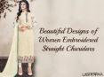 Beautiful Designs of Women Embroidered Straight Churidars PowerPoint PPT Presentation