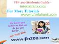 FIN 200 Students Guide -tutorialrank.com PowerPoint PPT Presentation