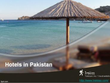 Hotels in Pakistan