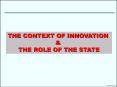THE CONTEXT OF INNOVATION PowerPoint PPT Presentation