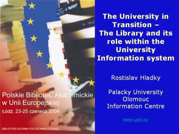 The University in Transition 