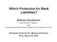 Which Protection for Bank Liabilities? PowerPoint PPT Presentation