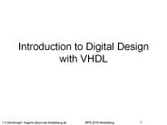 Introduction to Digital Design with VHDL