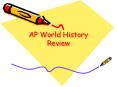 AP World History Review PowerPoint PPT Presentation