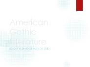 American Gothic Literature