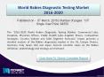 2016-2020 World Rabies Diagnostic Testing Market, Market Key, Trends, Size, Growth, Share and Forecasting PowerPoint PPT Presentation