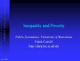 Inequality and Poverty PowerPoint PPT Presentation
