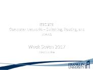 ITEC 275 Computer Networks 