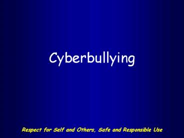 Cyberbullying