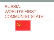 RUSSIA: WORLD