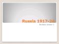Russia 1917-24 PowerPoint PPT Presentation
