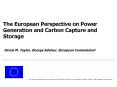 The European Perspective on Power Generation and Carbon Capture and Storage PowerPoint PPT Presentation