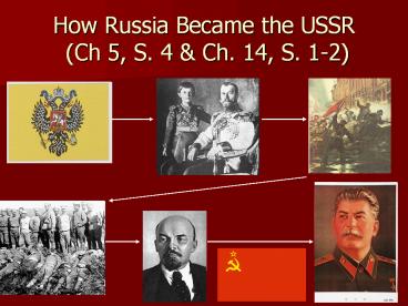 How Russia Became the USSR (Ch 5, S. 4