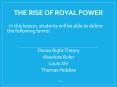 The Rise of Royal Power PowerPoint PPT Presentation