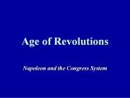 Age of Revolutions