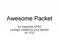 Awesome Packet PowerPoint PPT Presentation