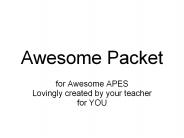 Awesome Packet
