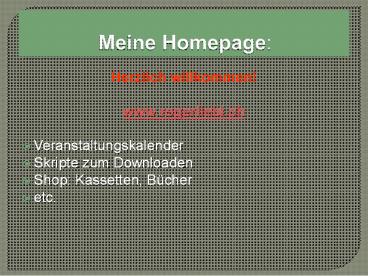 Meine Homepage: