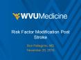 Risk Factor Modification Post Stroke PowerPoint PPT Presentation