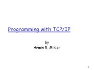 Programming with TCP/IP