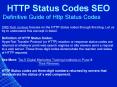 HTTP Status Codes SEO:Definitive Guide of Http Status Codes PowerPoint PPT Presentation