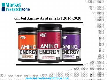 Global Amino Acid market 2016-2020