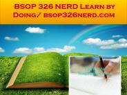BSOP 326 NERD Learn by Doing/ bsop326nerd.com