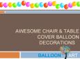 Chair & Table covers Setup for Special Occasion PowerPoint PPT Presentation