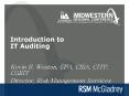 Introduction to IT Auditing PowerPoint PPT Presentation
