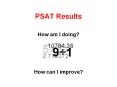 PSAT Results PowerPoint PPT Presentation