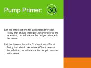 Pump Primer: