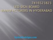LED sign board manufactures in hyderabad