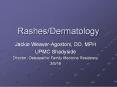 Rashes/Dermatology PowerPoint PPT Presentation