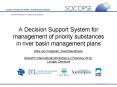 A Decision Support System for management of priority substances in river basin management plans PowerPoint PPT Presentation