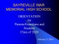 SAYREVILLE%20WAR%20MEMORIAL%20HIGH%20SCHOOL PowerPoint PPT Presentation