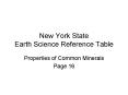 New York State Earth Science Reference Table PowerPoint PPT Presentation