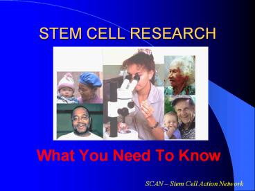 STEM CELL RESEARCH