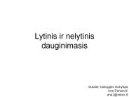 Lytinis ir nelytinis dauginimasis